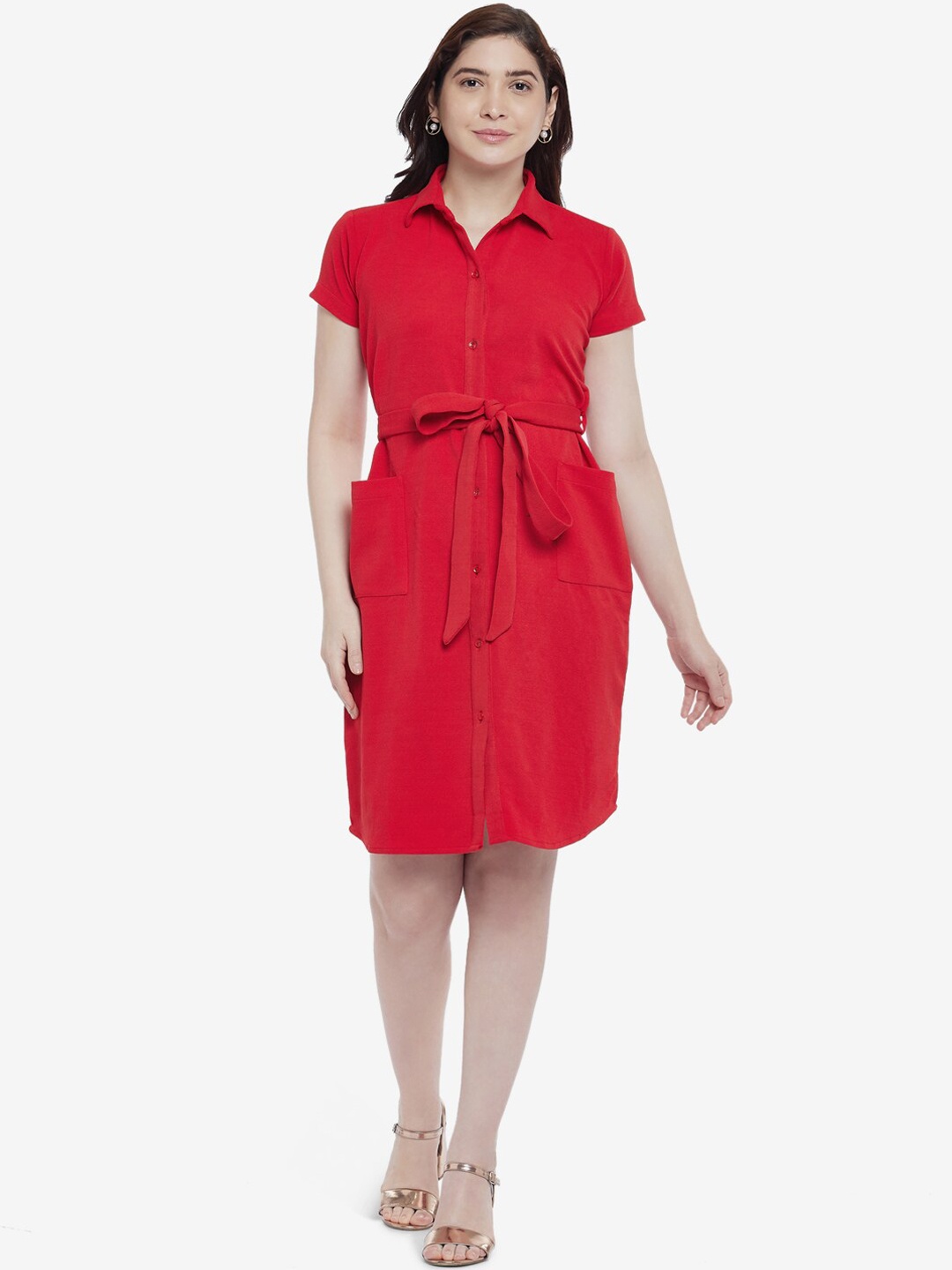 

Emmyrobe Red Shirt Dress