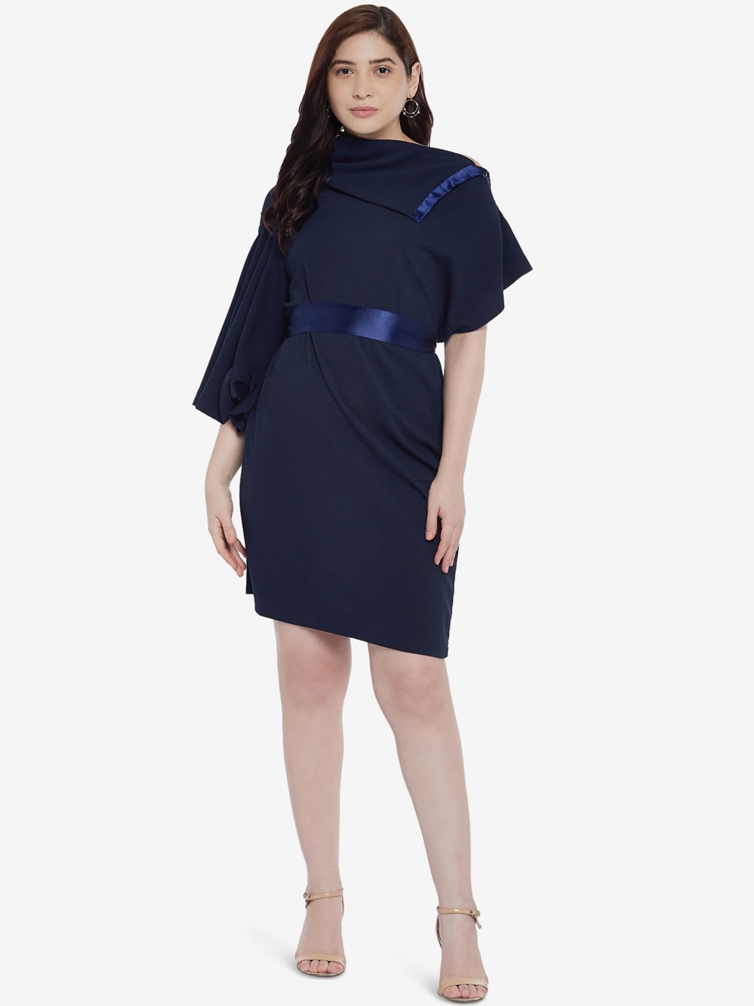 

Emmyrobe Navy Blue Sheath Dress