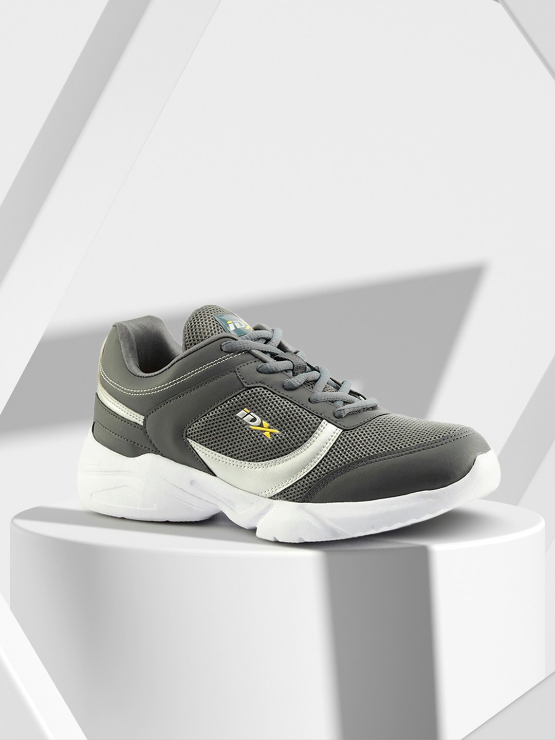 

ID Men Grey Running Non-Marking Shoes