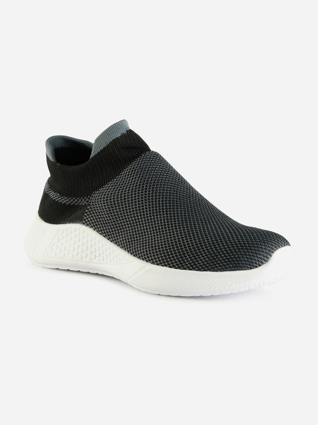 

ID Men Grey Solid Slip On Running Shoes