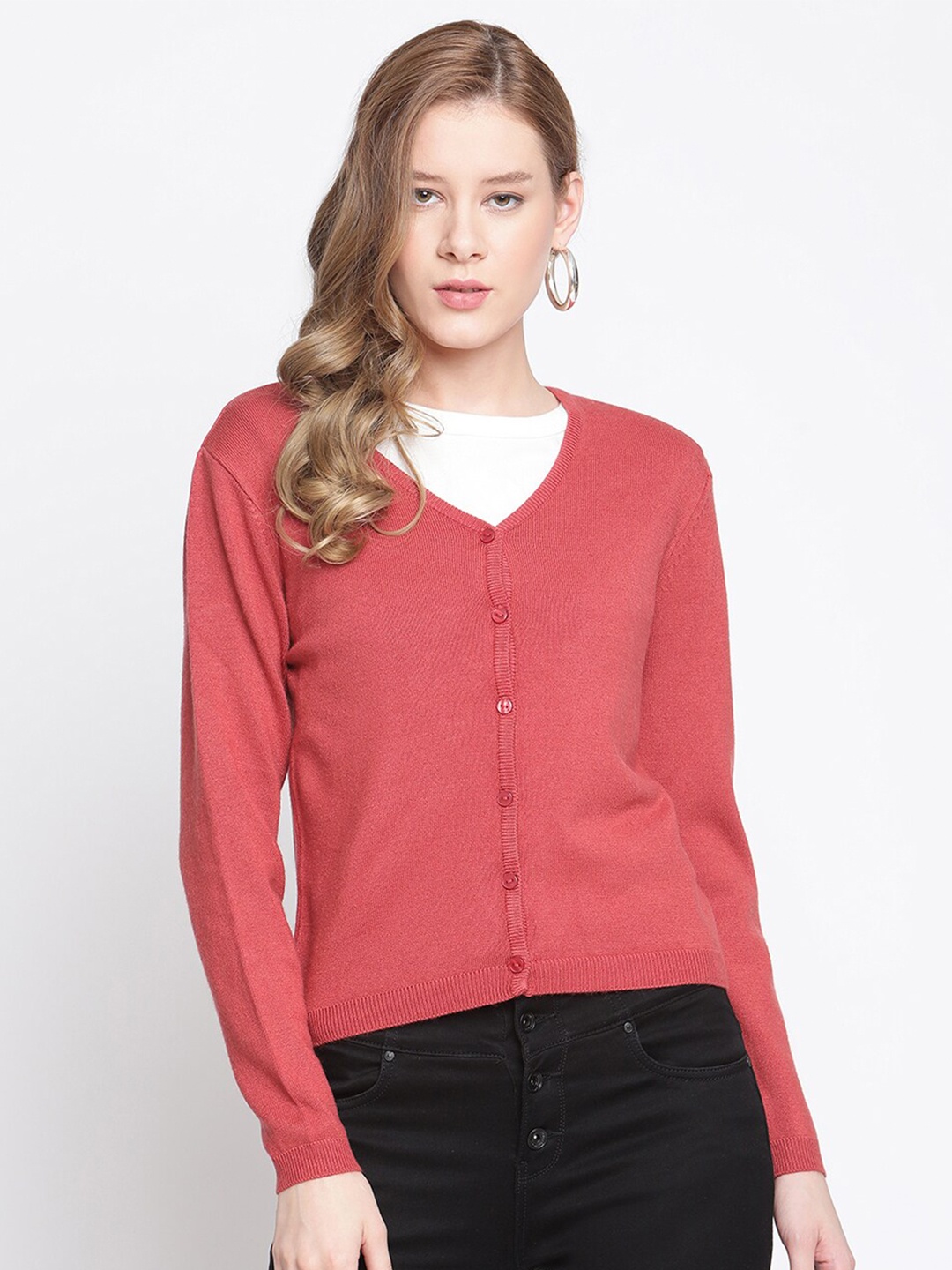 

Madame Women Pink Cardigan