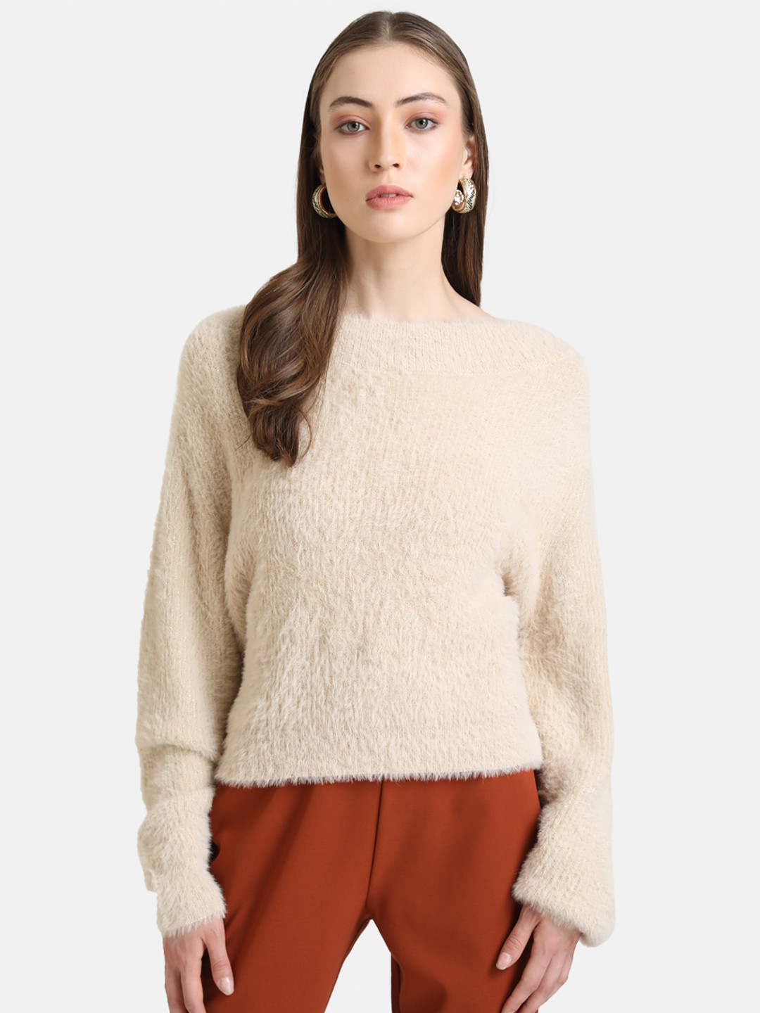 

Kazo Women Beige Pullover