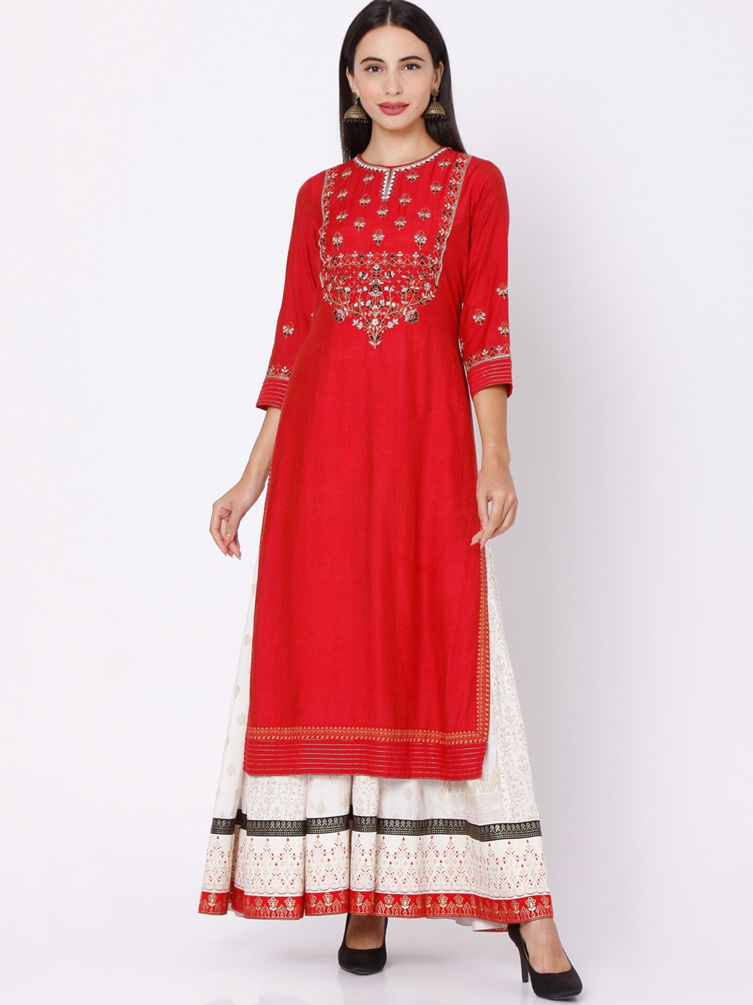 

Ojas Designs Red Maxi Dress