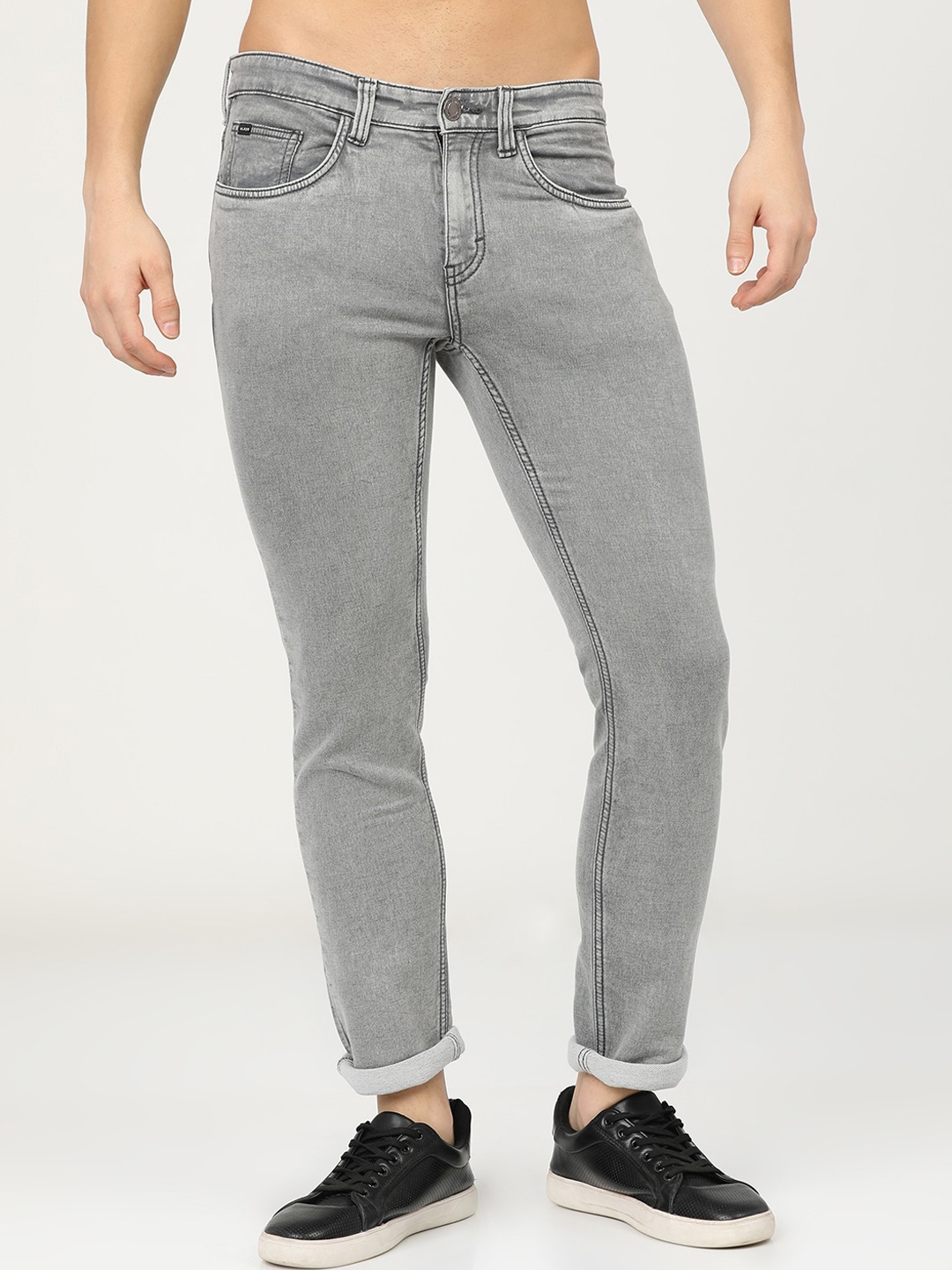 

HIGHLANDER Men Grey Slim Fit Stretchable Jeans