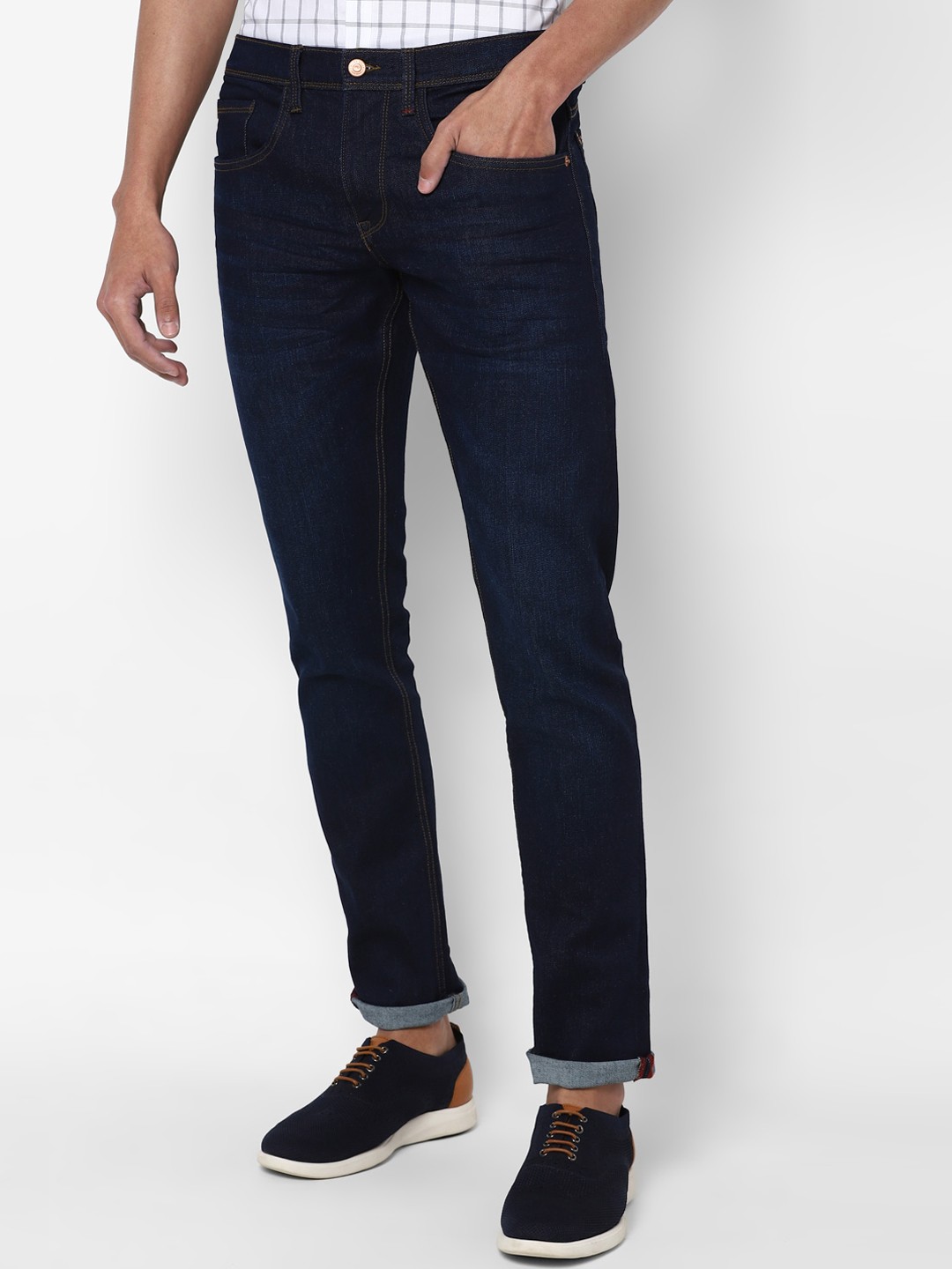 

Allen Solly Men Navy Blue Slim Fit Jeans