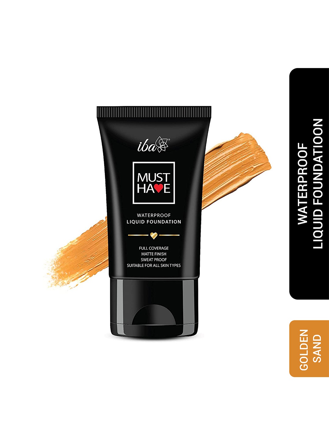 

Iba Women Must Have Waterproof Liquid Foundation - Golden Sand 30 ml, Gold