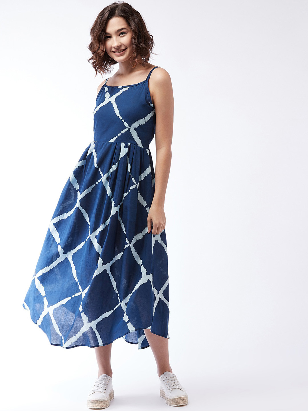 

InWeave Teen Girls Geometric Print A-Line Dress, Blue