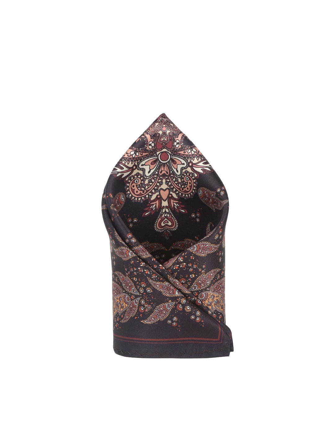 

Tossido Men Brown & Beige Printed Microfibre Pocket Square