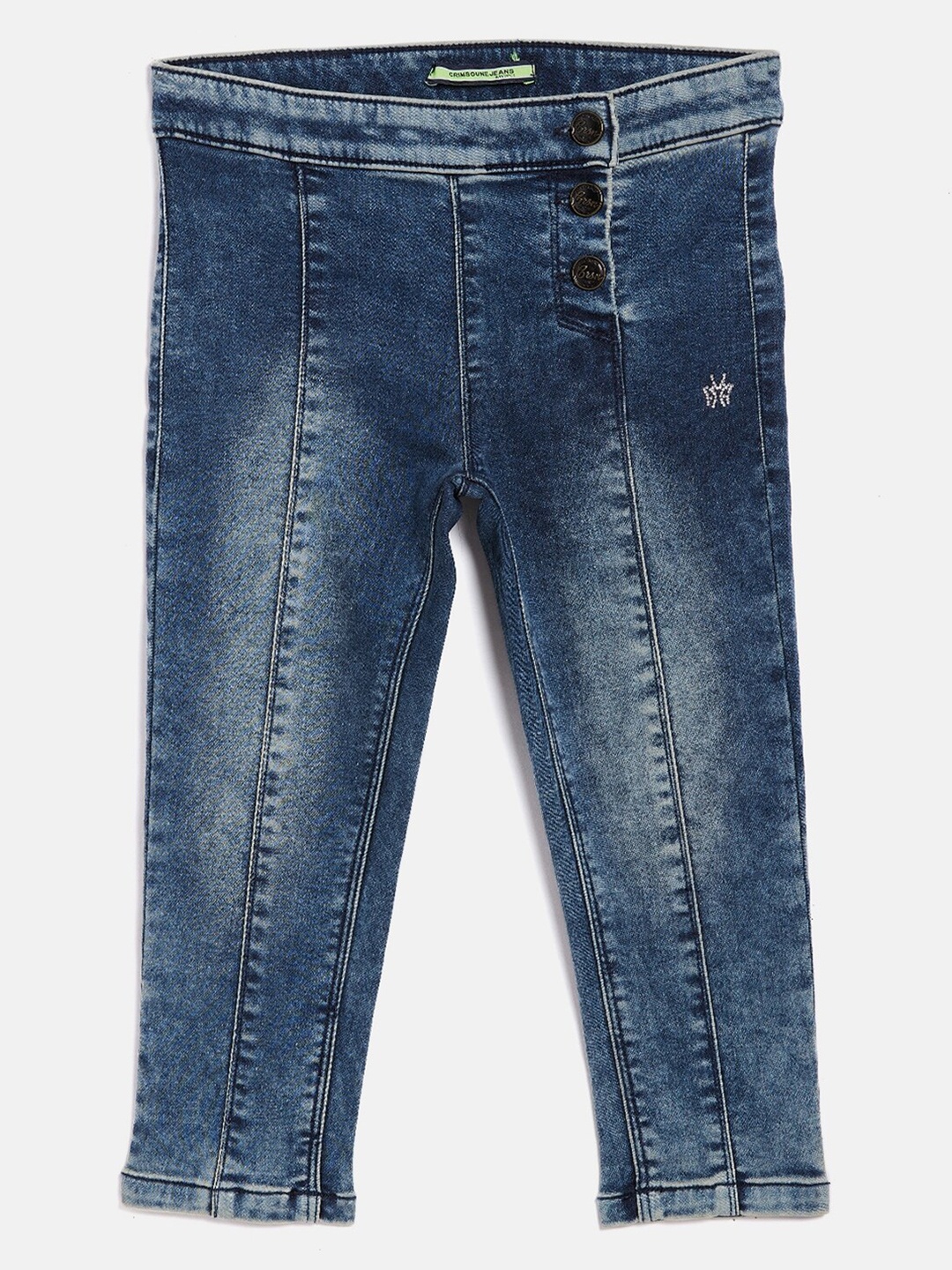 

Crimsoune Club Girls Blue Denim Capris
