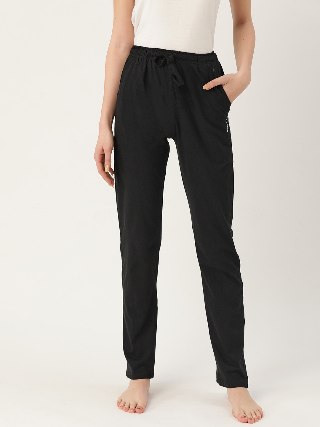 

MBeautiful Women Solid Black Lounge Pants