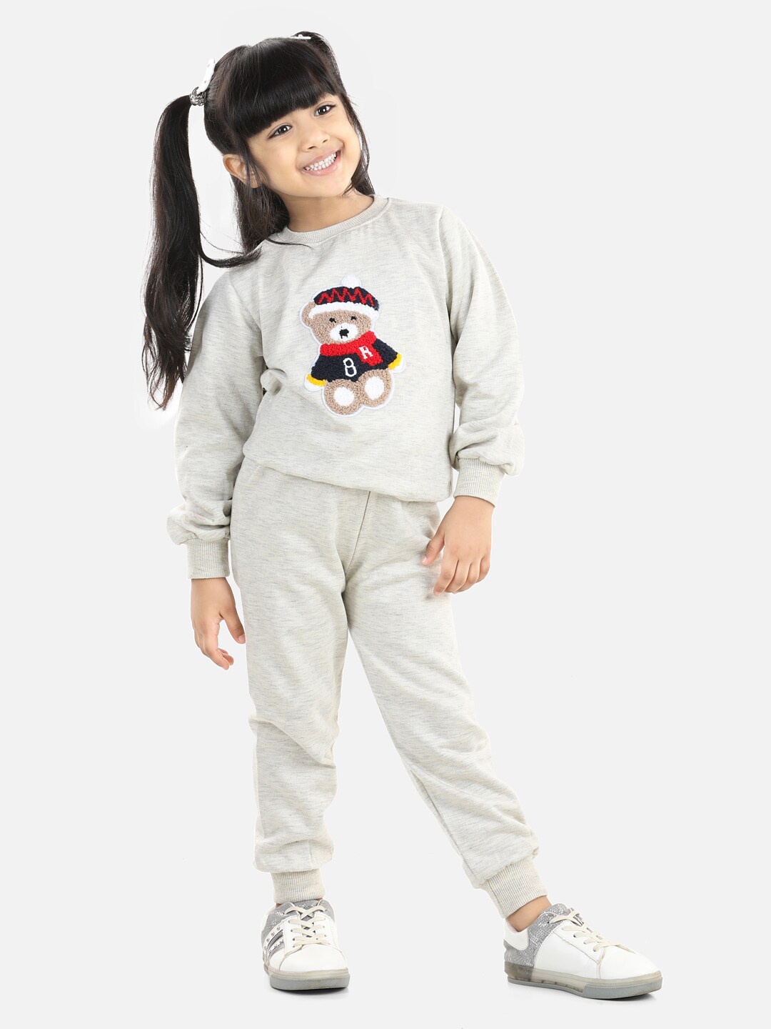 

Cutiekins Girls Grey Top with Pyjamas