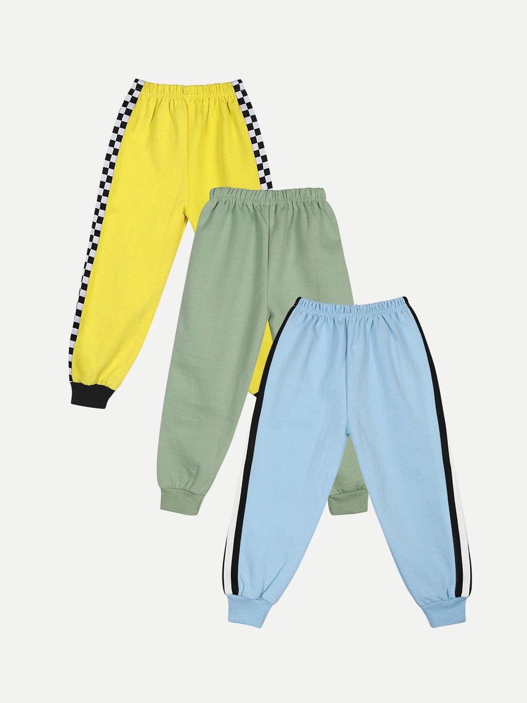 

Cutiekins Kids Pack Of 3 Solid Joggers, Yellow