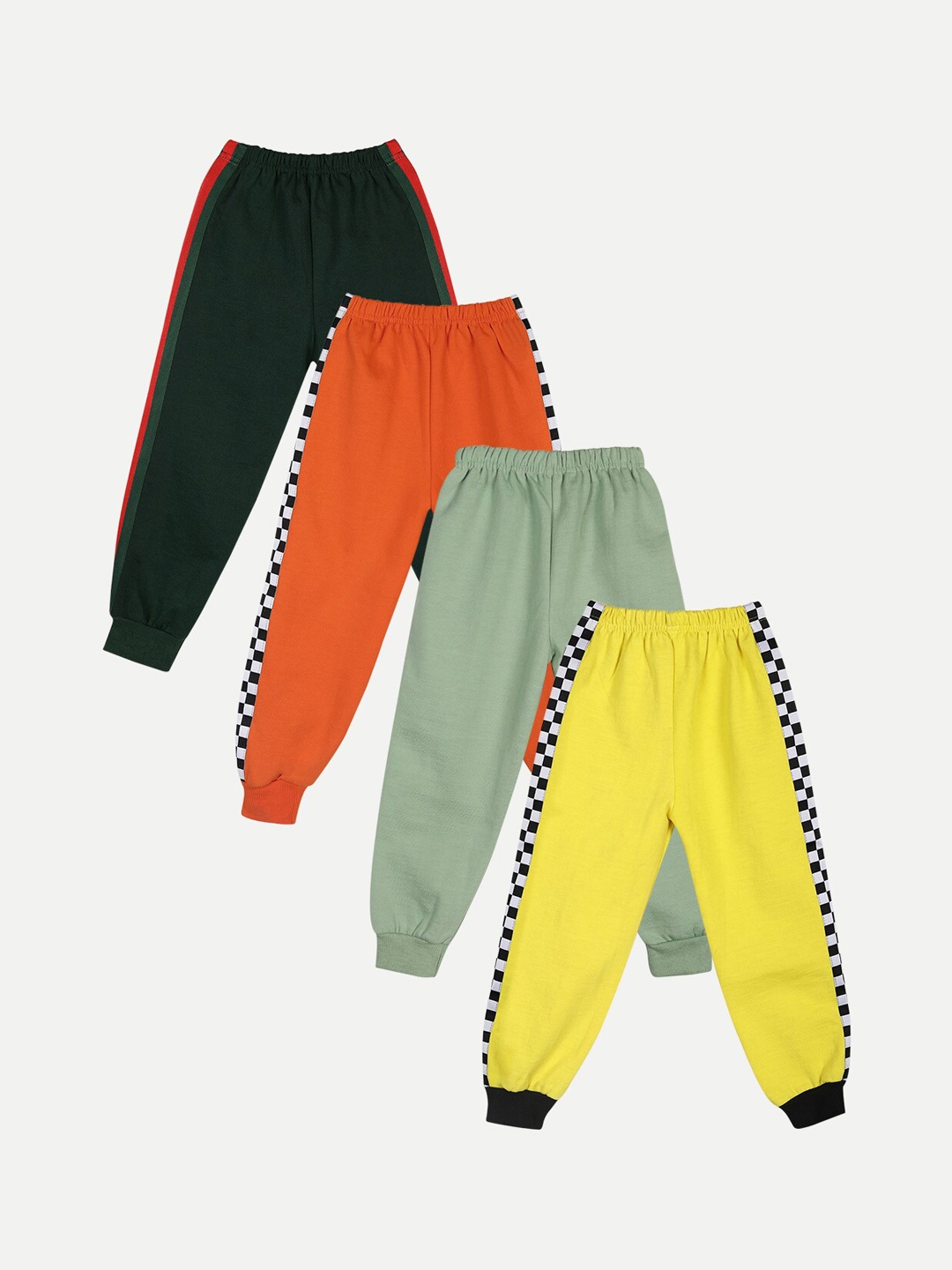 

Cutiekins Kids Pack Of 4 Solid Joggers, Green
