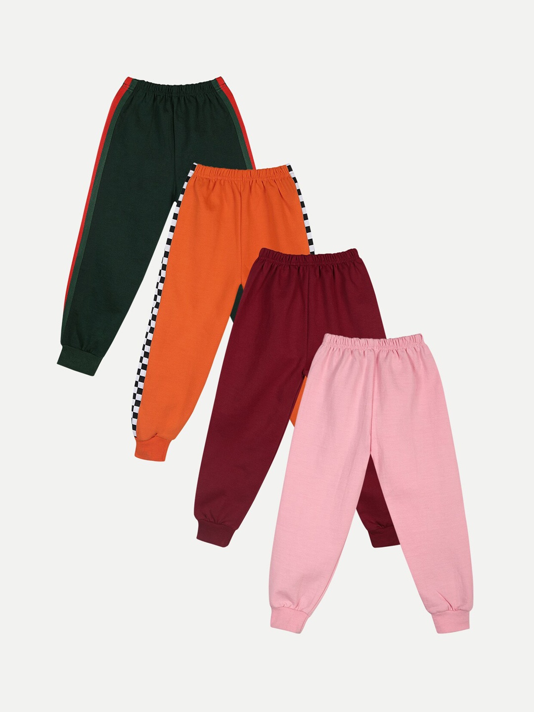 

Cutiekins Kids Pack Of 4 Solid Joggers, Pink