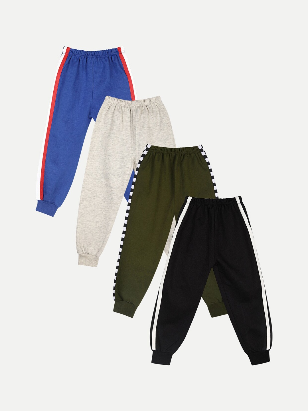 

Cutiekins Kids Pack Of 4 Solid Joggers, Blue