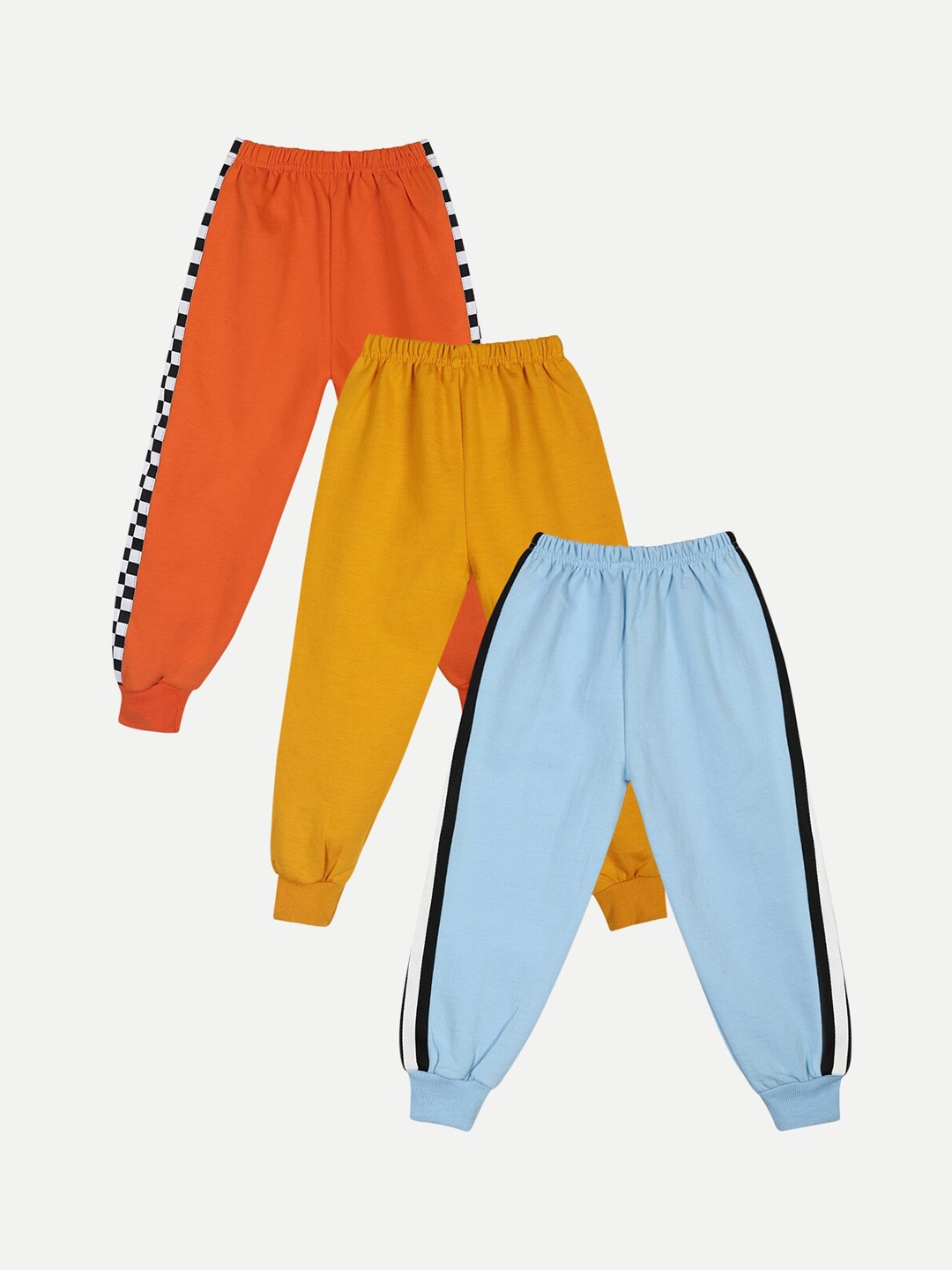

Cutiekins Kids Pack Of 3 Solid Joggers, Orange
