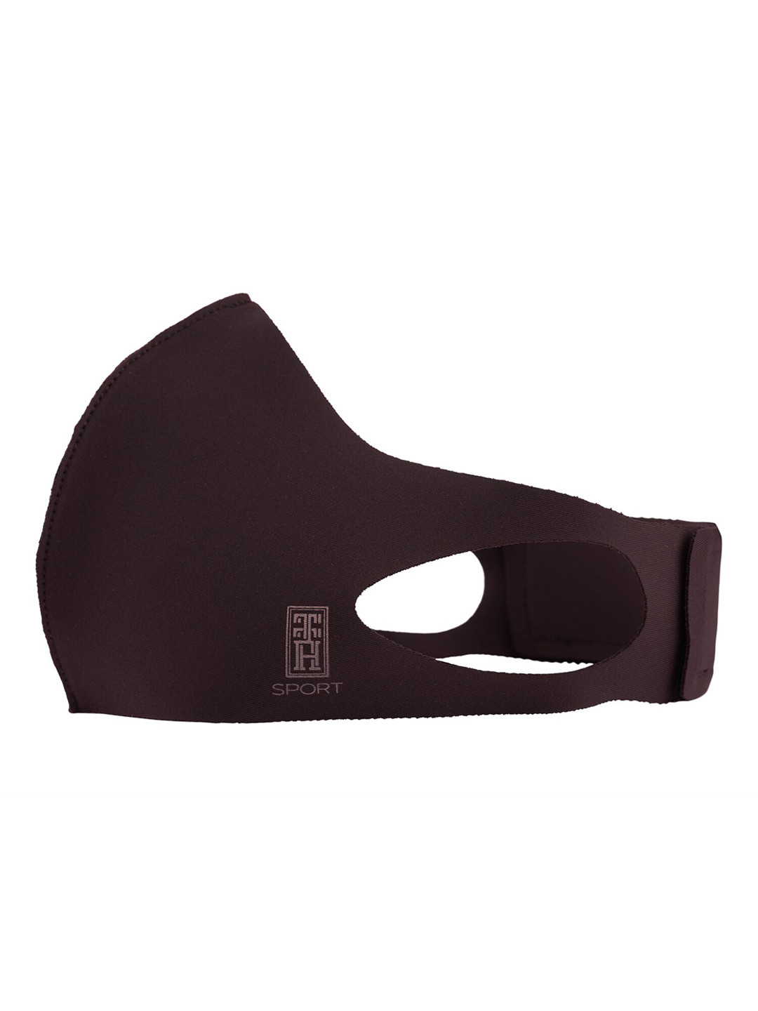 

The Tie Hub Unisex Maroon Solid 1-Ply Reusable Neo Sports Mask With Band Medium