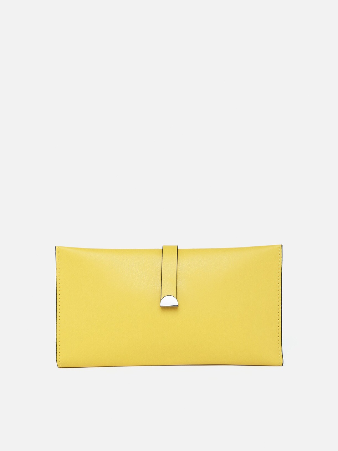 

Vero Moda Women Yellow PU Two Fold Wallet