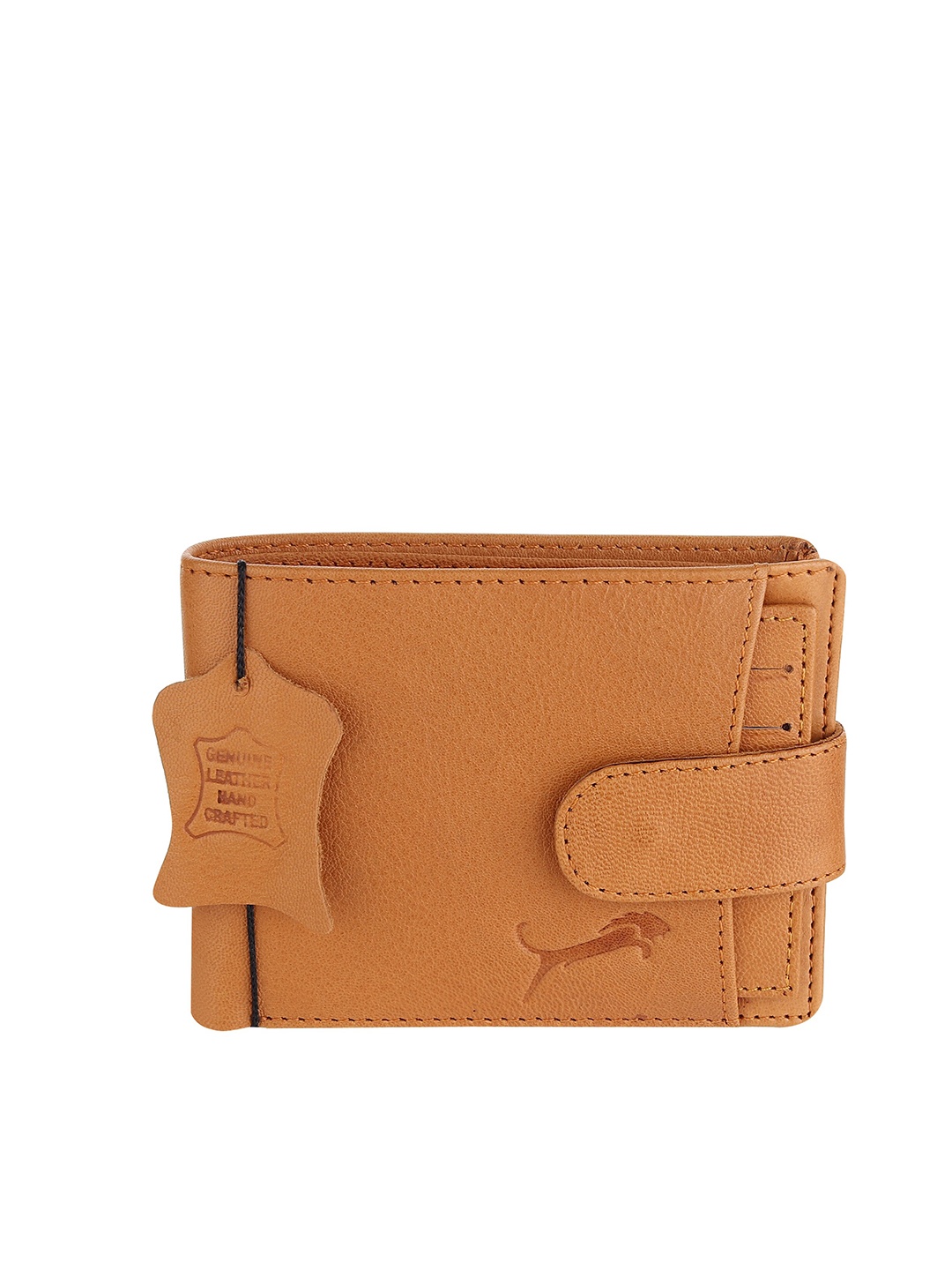 

WILD EDGE Men Tan Leather Two Fold Wallet