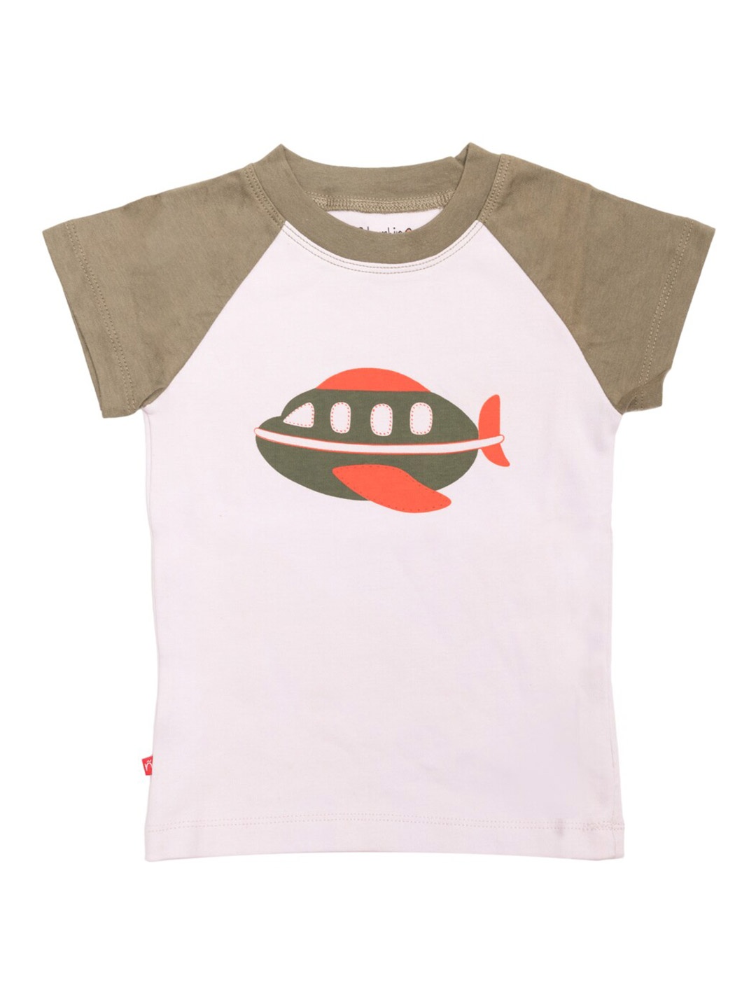 

Nino Bambino Unisex Kids White Printed Organic Cotton Applique T-shirt