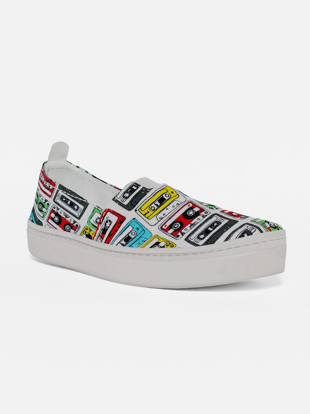 

LOKAIT The Sneakers Company Men Multicoloured Printed Slip-On Sneakers, Multi