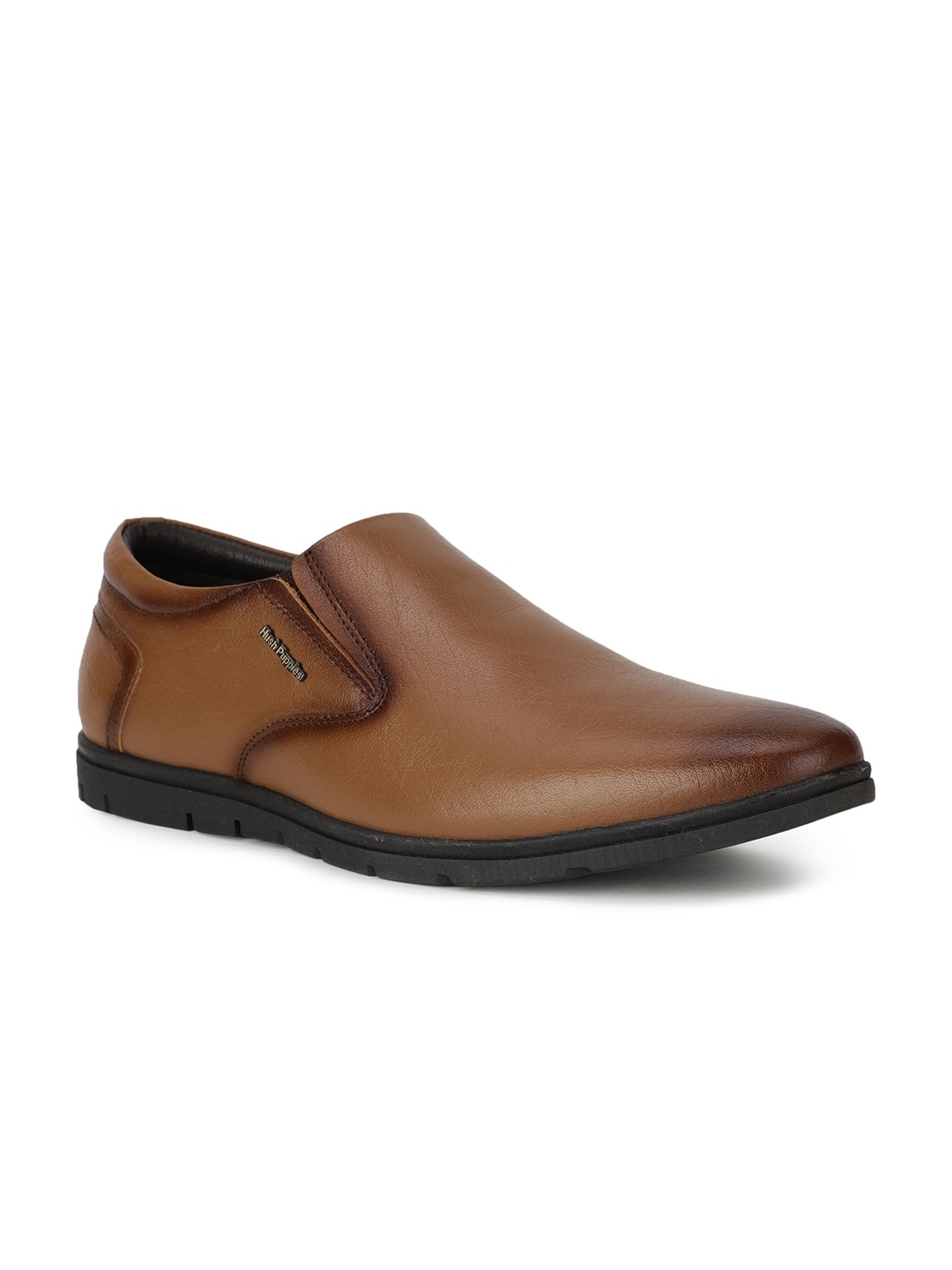 

Hush Puppies Men Brown Solid Leather Formal Slip-Ons