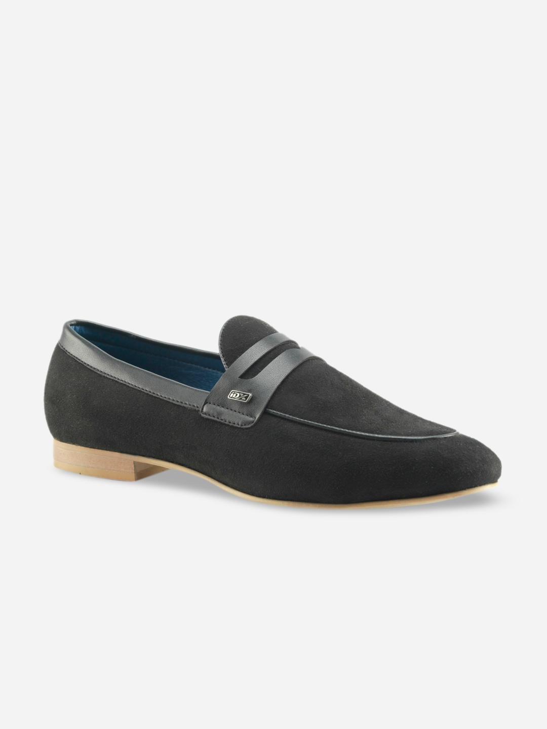 

ID Men Black Textured Slip-on Formal Shoes