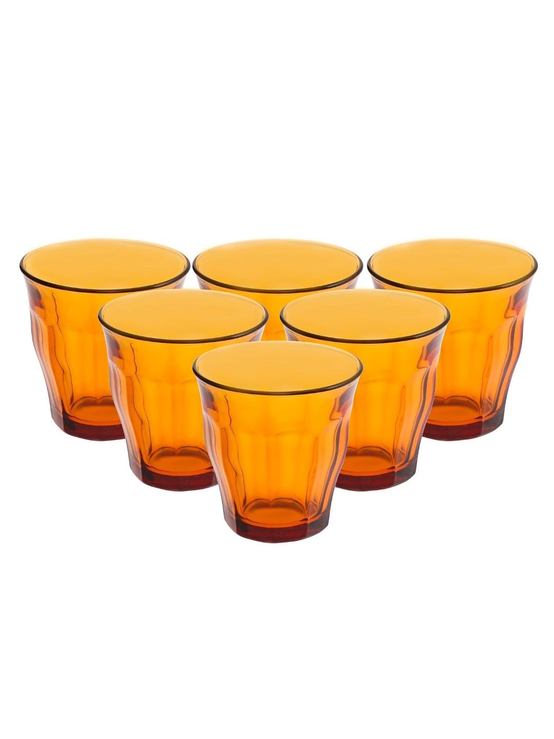 

DURALEX Picardie Amber Set of 6 Glasses 250 ml Each, Brown