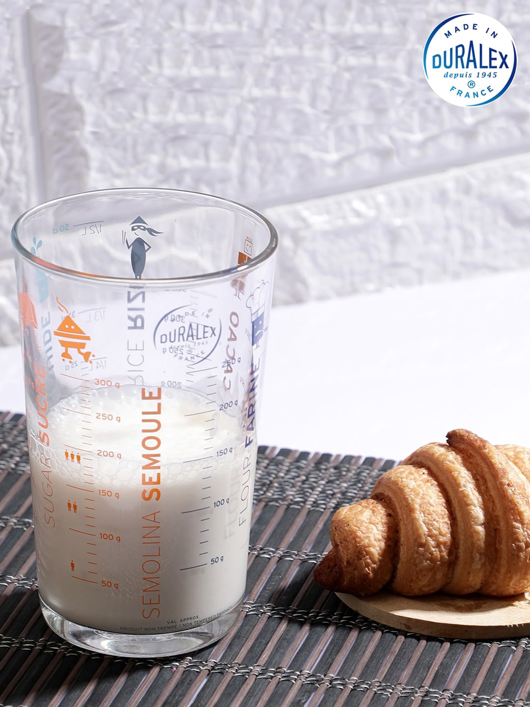 

DURALEX Transparent & Red Printed Measuring Glass - 560 ml