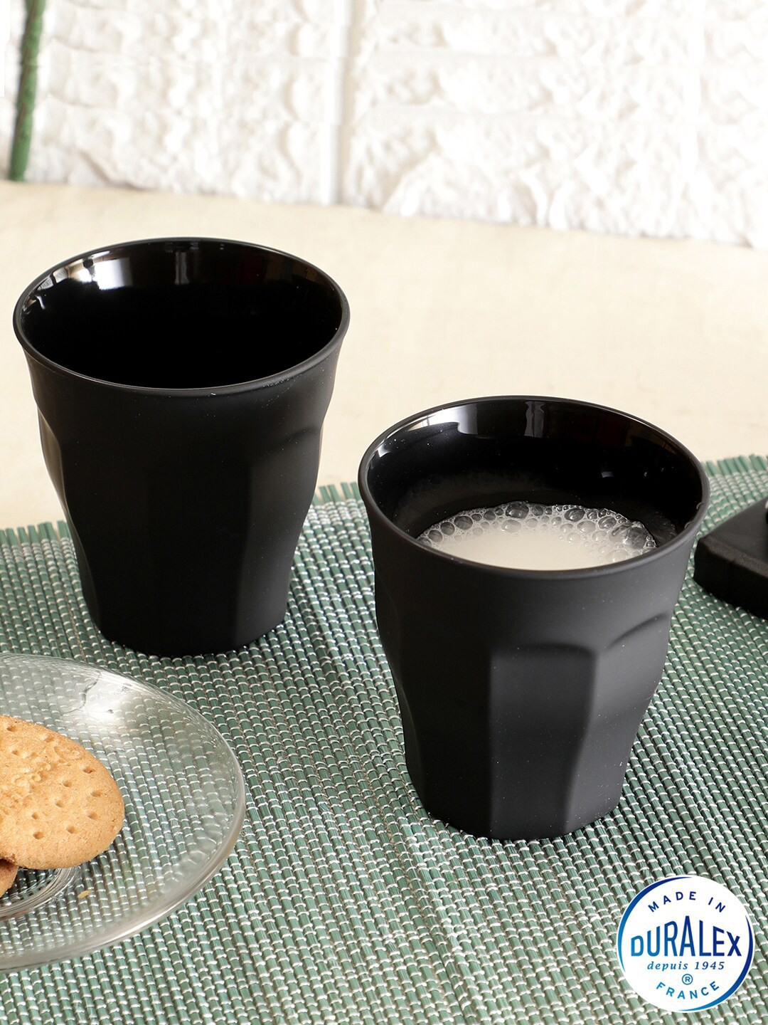 

DURALEX Black Set Of 6-Pcs Picardie Soft Touch Glasses - 250 ml