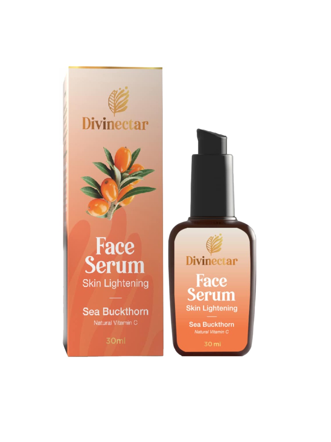 

Divinectar Unisex Face Serum Skin Lightening With Sea Buckthorn Oil & Vitamin C - 30ml, Orange