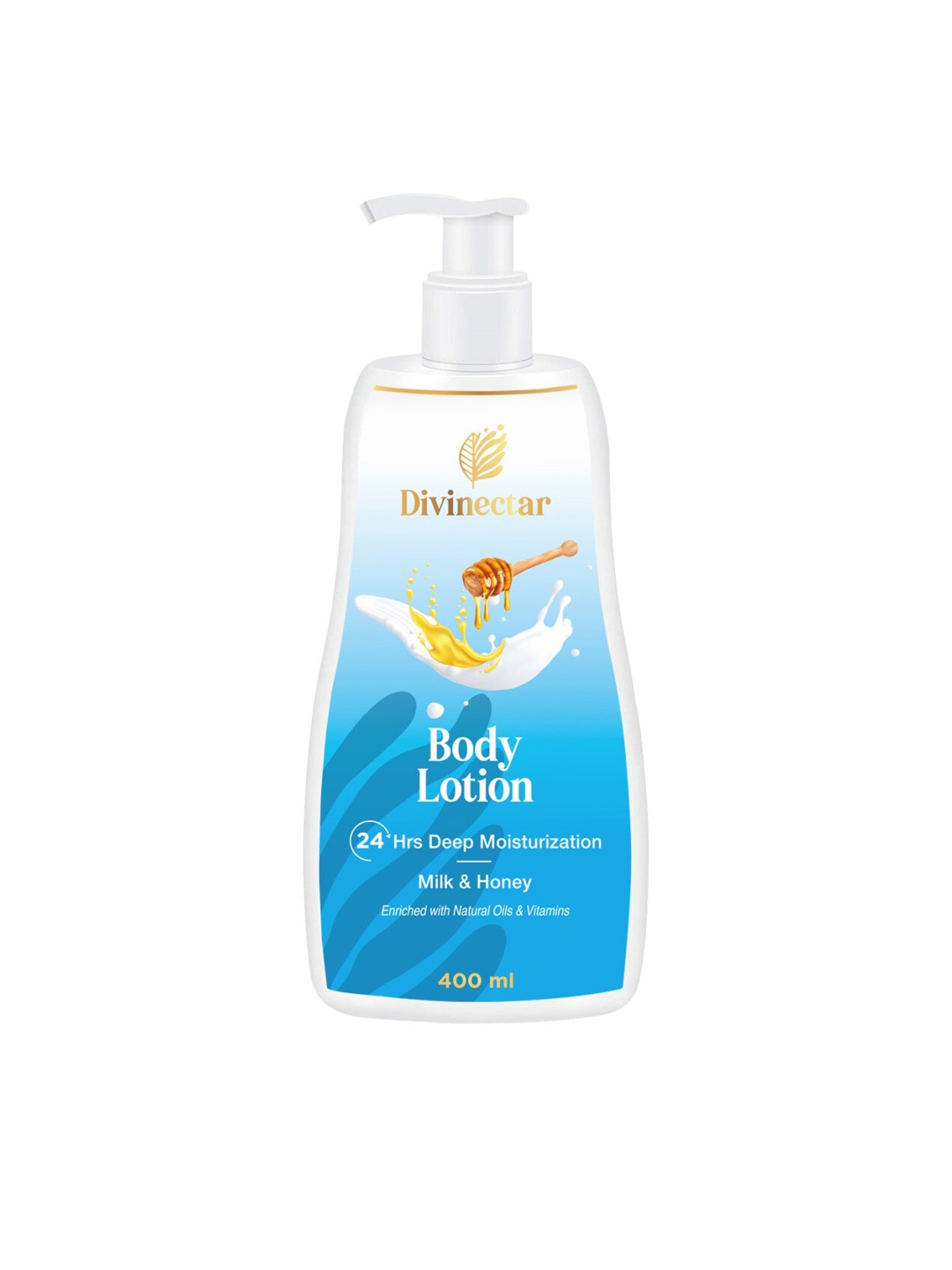 

Divinectar Milk & Honey Enriched- Body Lotion 24 hrs Deep Moisturising - 400 ml, White