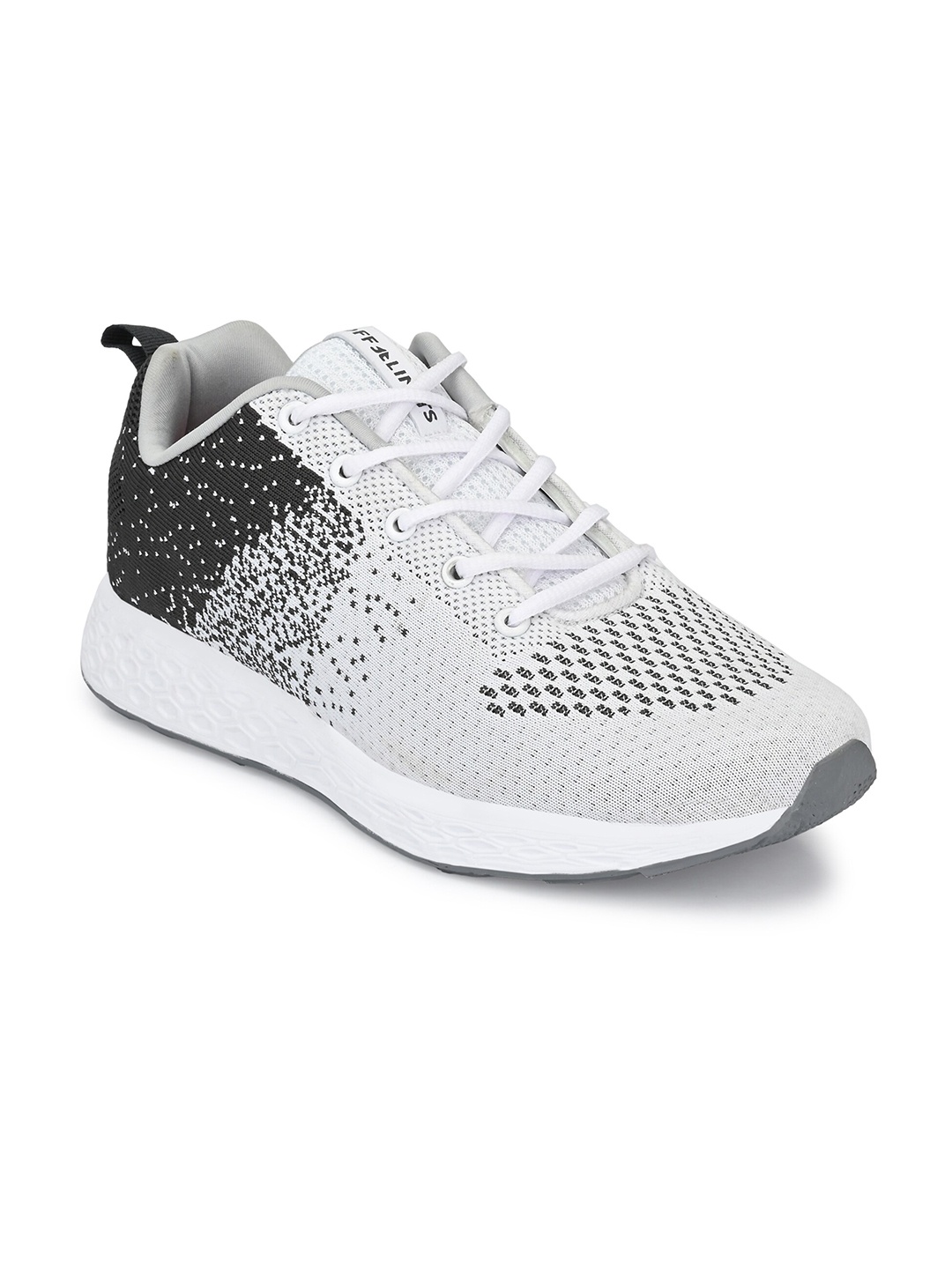 

OFF LIMITS Men White & Black Mesh Running Non-Marking Shoes