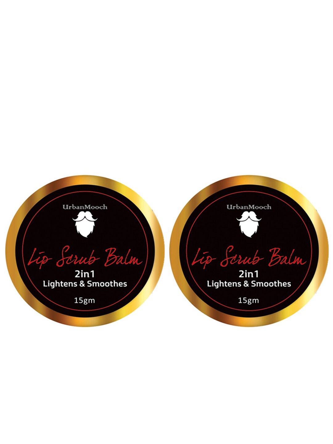 

UrbanMooch Men Pack Of 2 Organic Lip Lightening Scrub Balm 30 gm, Red