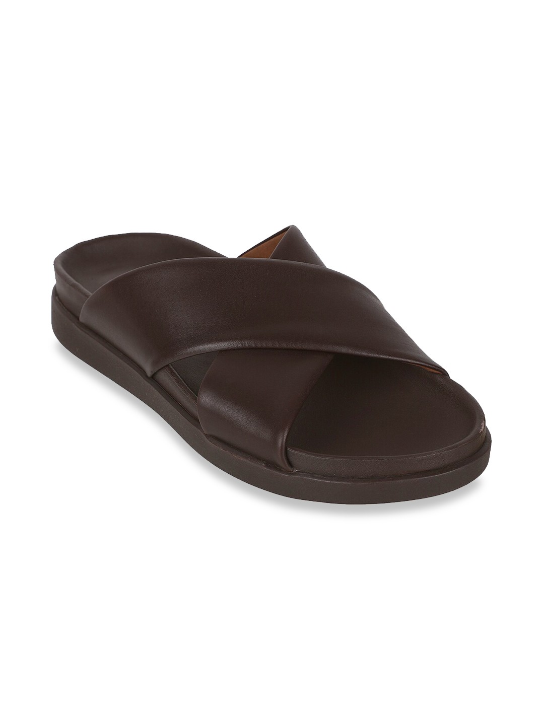 

Clarks Men Brown Leather Comfort Sandals