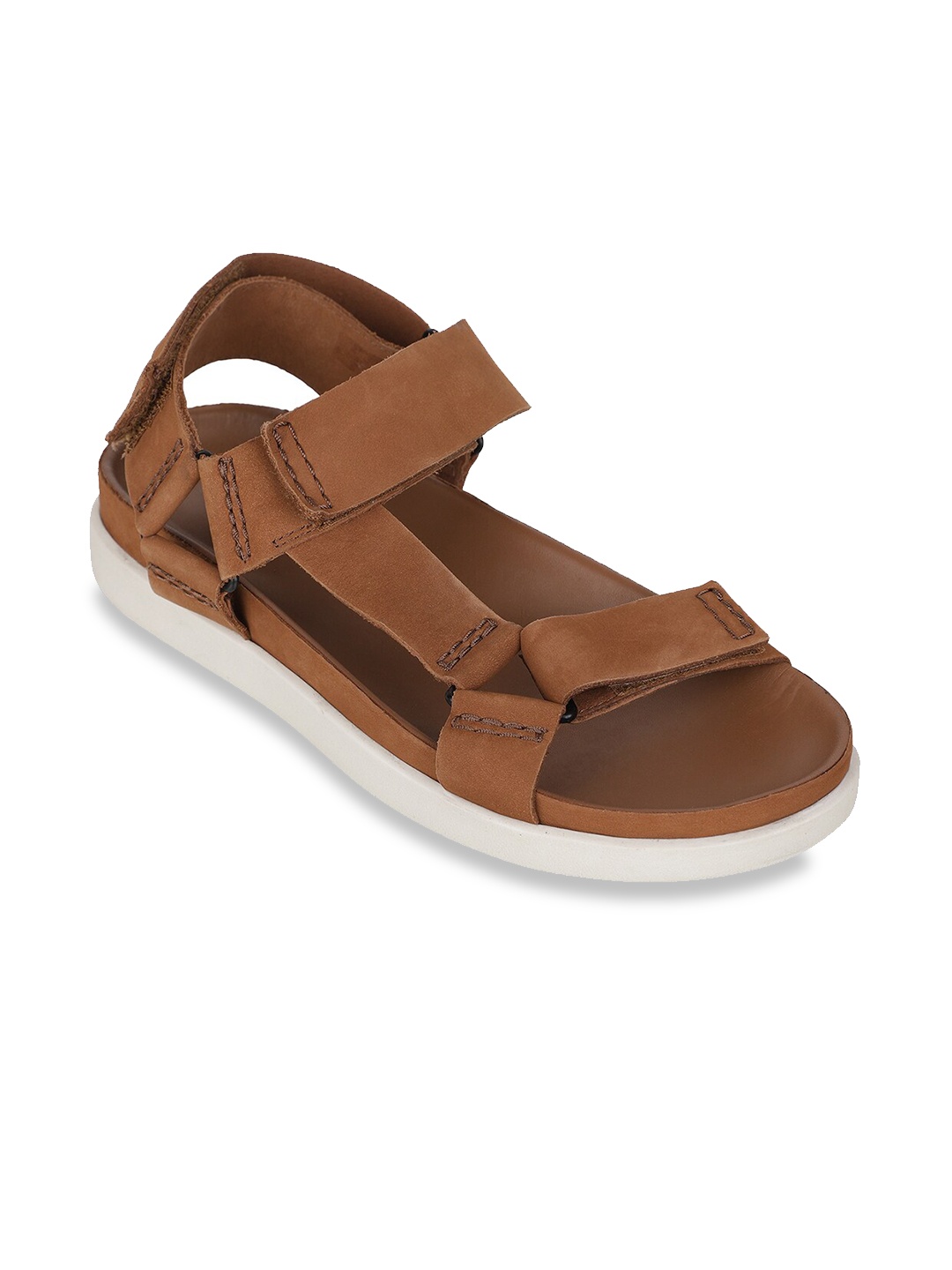 

Clarks Men Tan Brown Suede Comfort Sandals