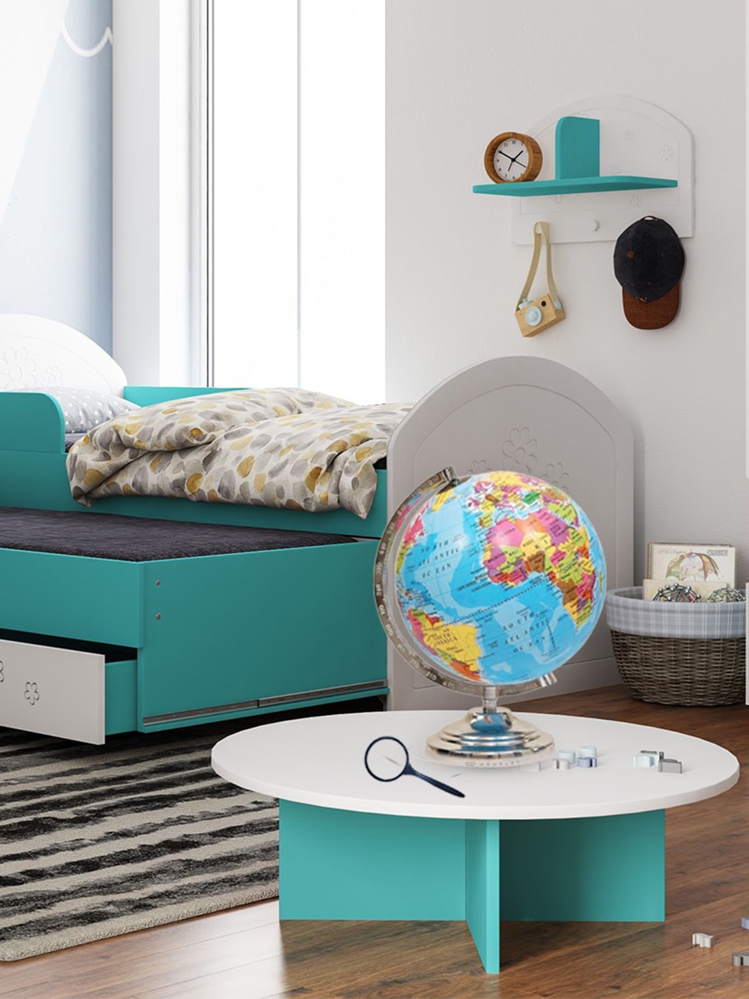 

Wembley Toys Multicoloured Educational World Globe With Magnifying Glass, Multi
