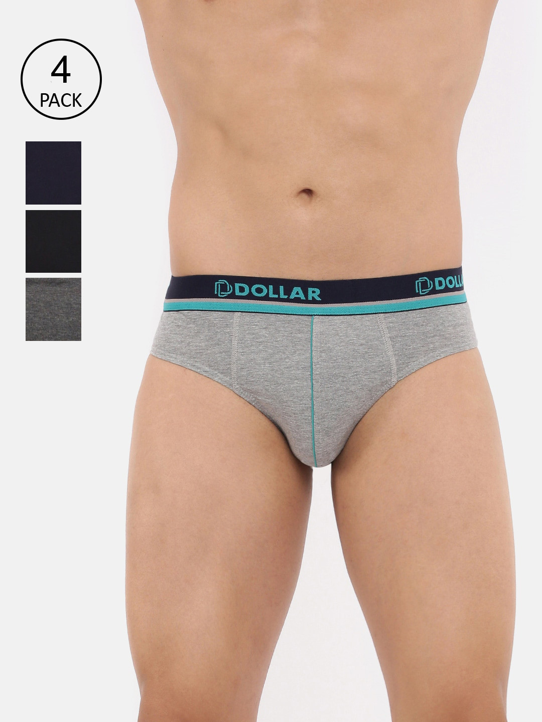 

Dollar Bigboss Men Pack Of 4 Assorted Briefs MBBR-12-GLOBRF