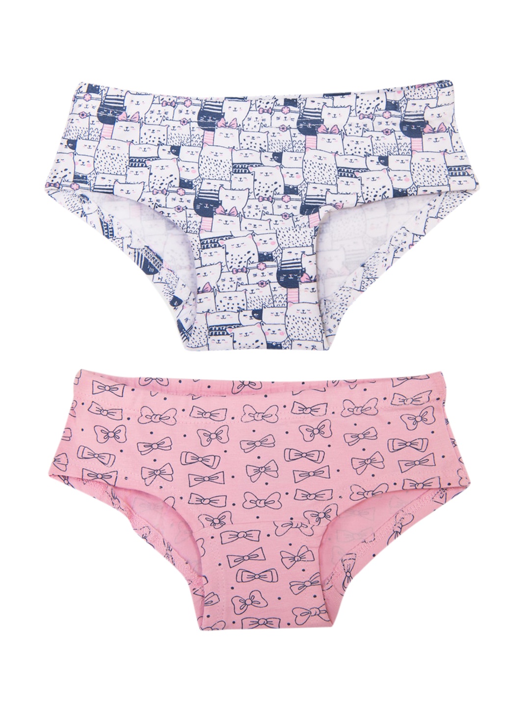 

Keebee Girls Blue Pack Of 2 Printed Organic Cotton Hipster Briefs GH_CC_1_2
