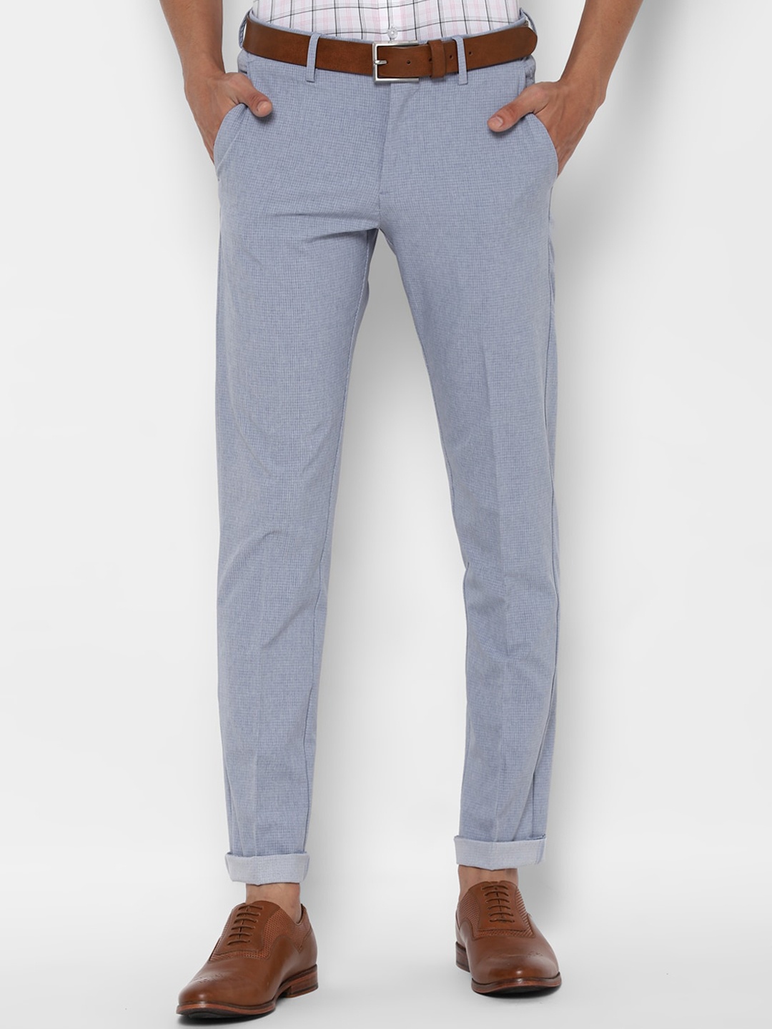 

Allen Solly Men Blue Slim Fit Trousers