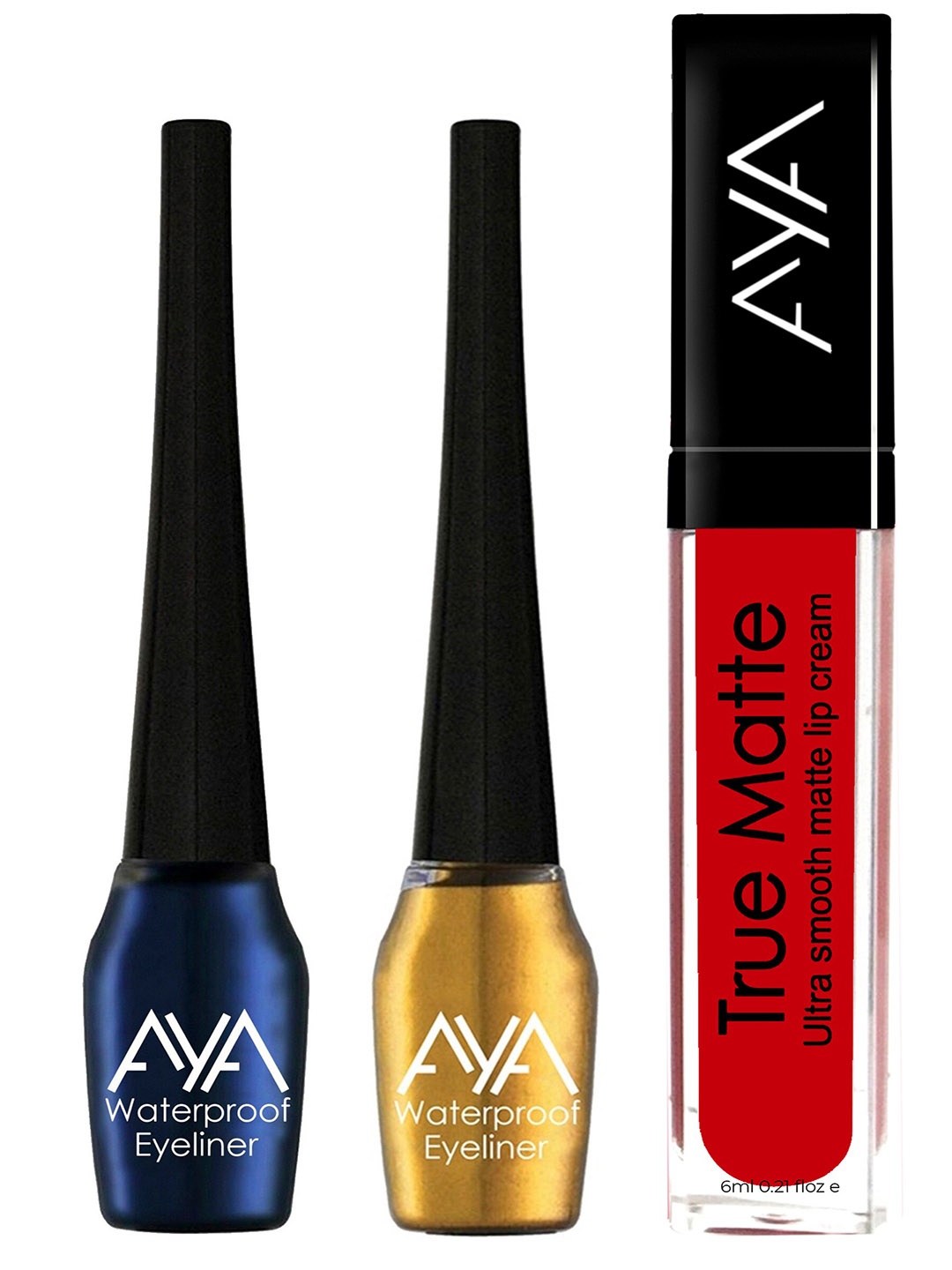 

AYA Set of 2 Liquid Eyeliner & Liquid Lipstick, Blue