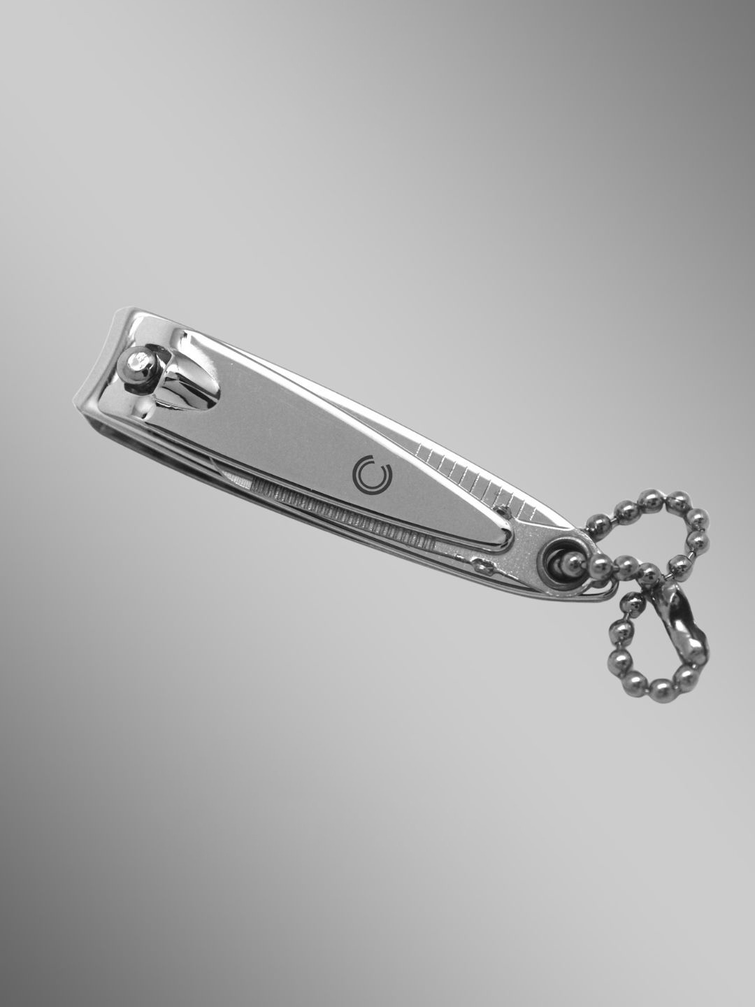 

basicare Nail Clipper With File & Keychain, Silver