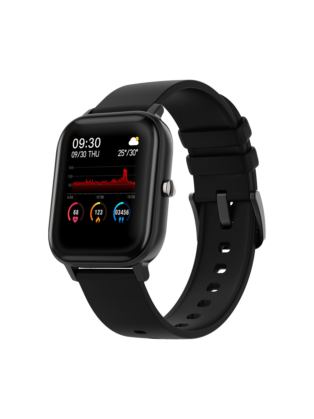 

Fire-Boltt SpO2 Unisex Full Touch Smartwatch 01BSWAAY - Black