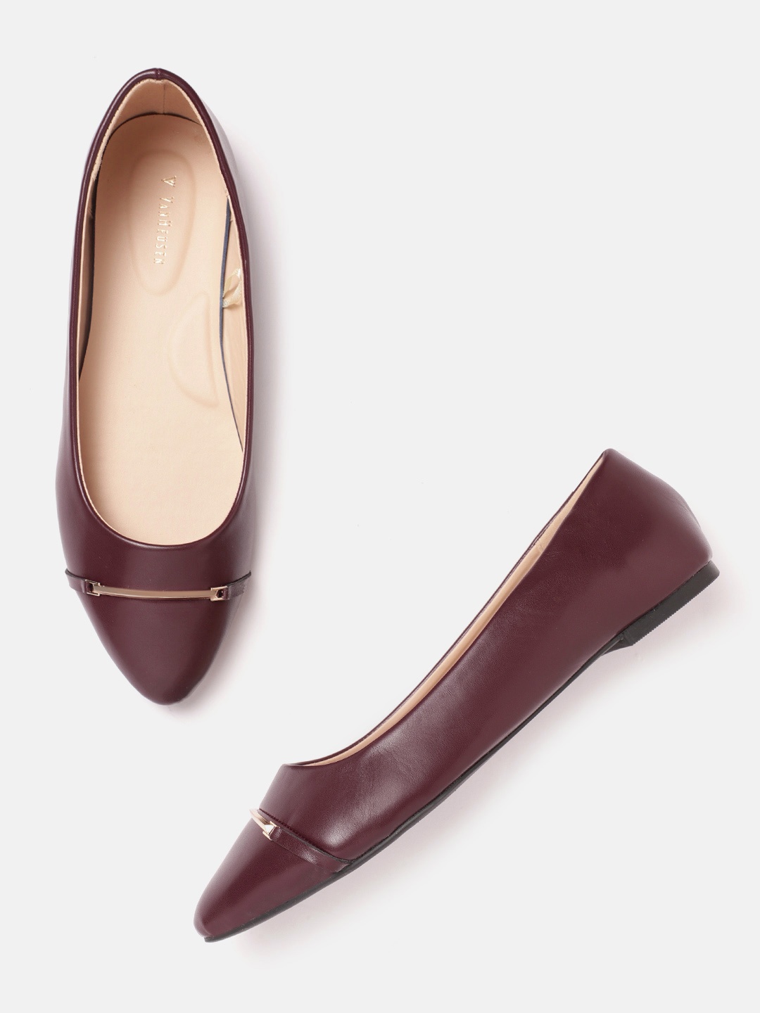 Van Heusen Woman Women Burgundy Solid Ballerinas