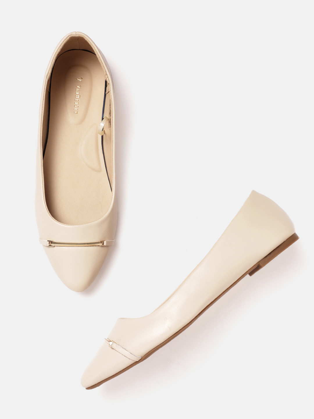 

Van Heusen Woman Beige Ballerinas Flats