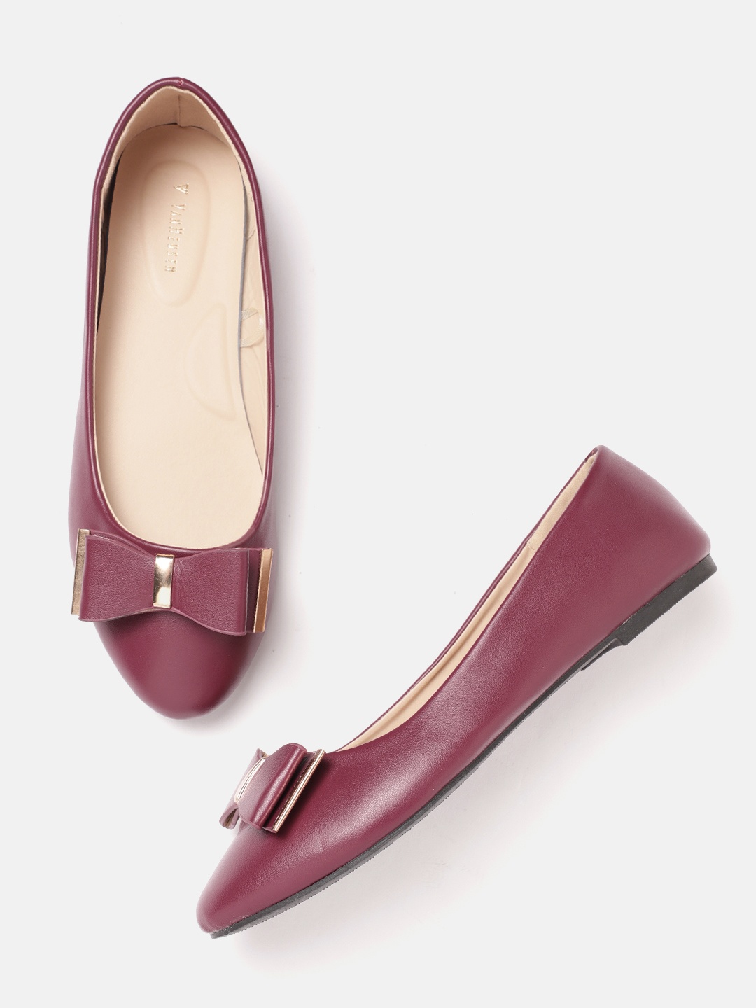 

Van Heusen Woman Maroon Ballerinas with Bows