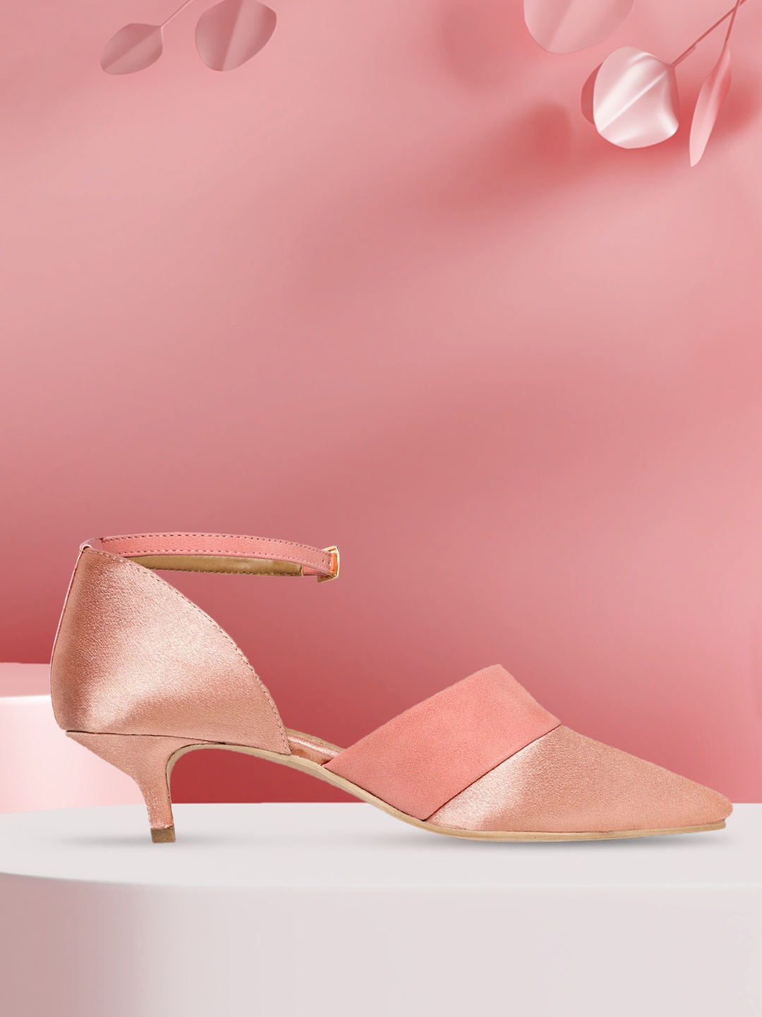 

DressBerry Women Peach-Coloured Solid Pumps