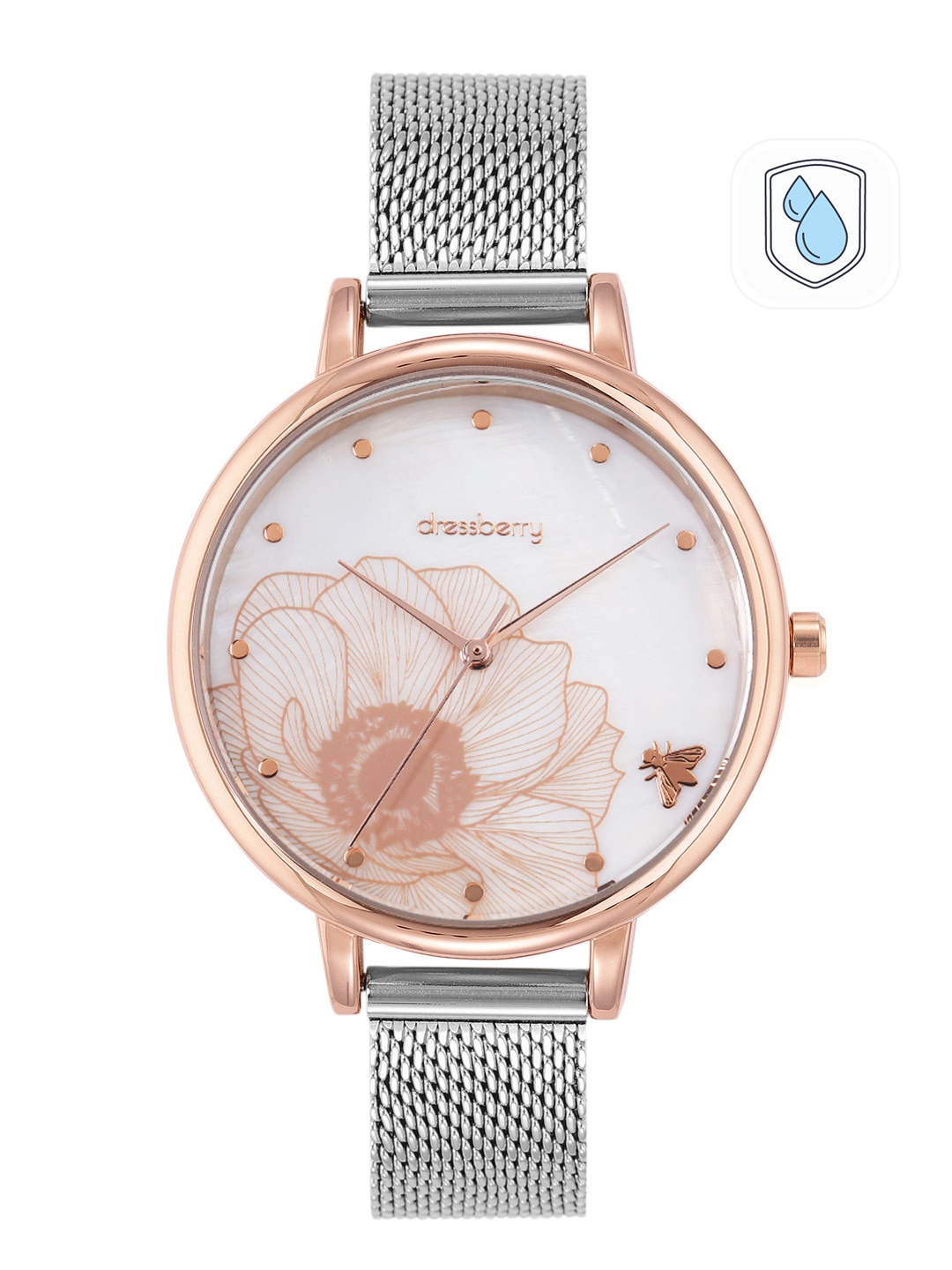 

DressBerry Women Peach-Coloured Printed Analogue Watch MFB-PN-CHR-S2175