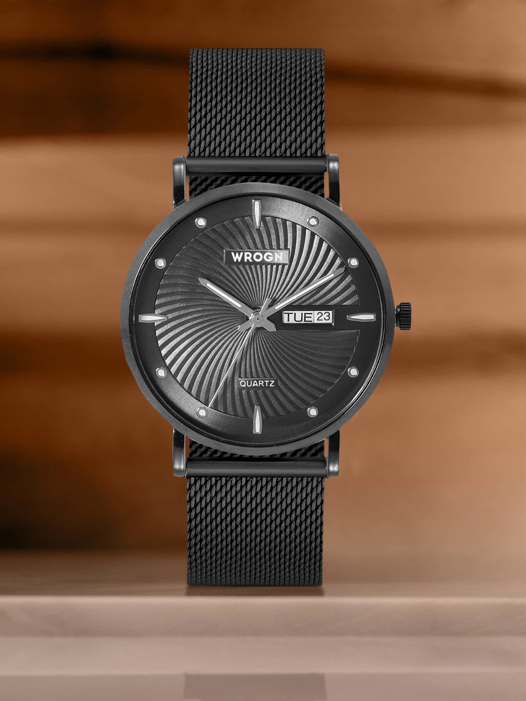 

WROGN Men Analogue Watch MFB-PN-W4038G, Black