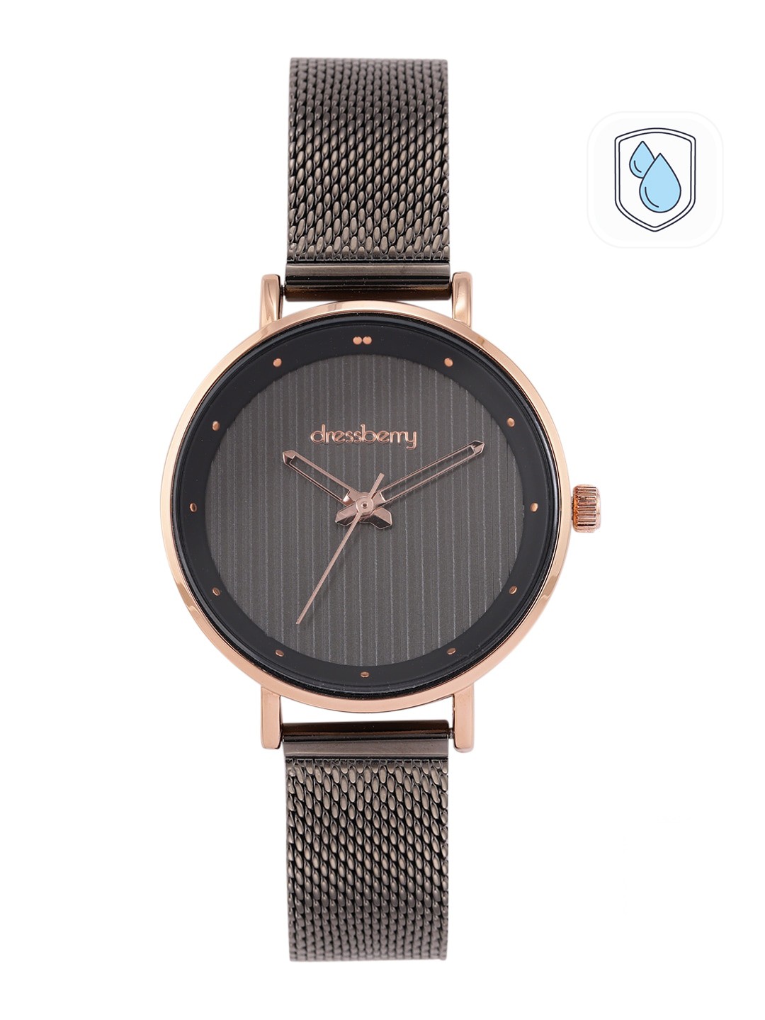 

DressBerry Women Purple Embellished Dial & Purple Straps Analogue Watch, Black
